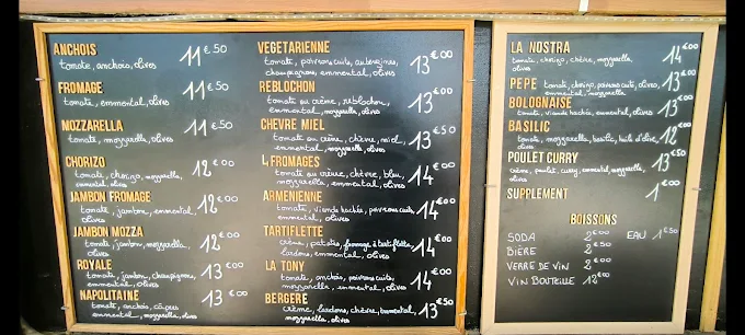 Les ardoises de la carte